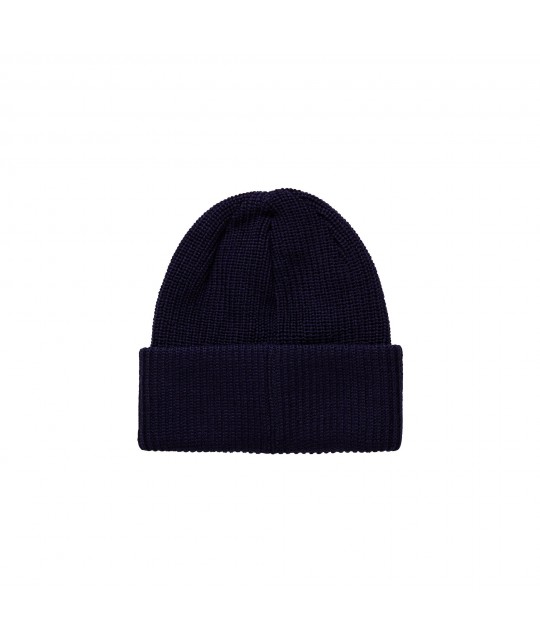 POLAR DOUBLE FOLD MERINO BEANIE RICH NAVY
