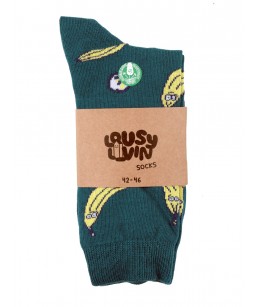 Lousy Livin Socks Bananas Ocean Depths