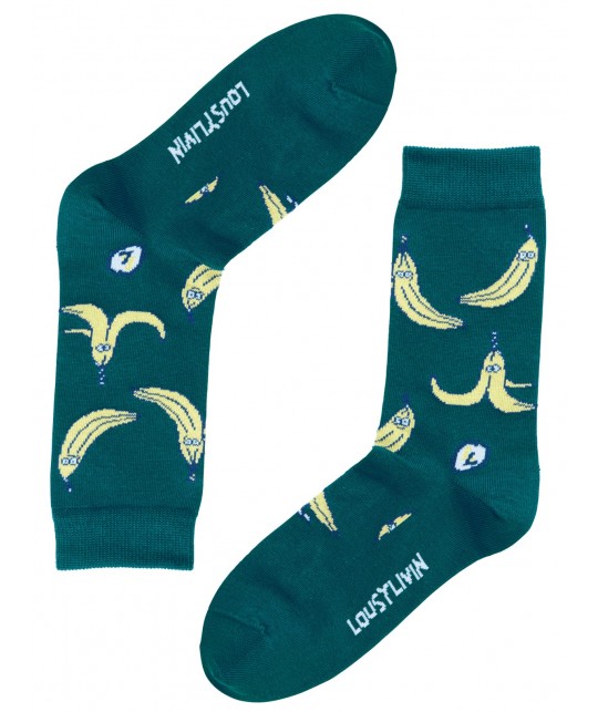 Lousy Livin Socks Bananas Ocean Depths