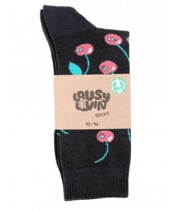 Lousy Livin Socks Cherry