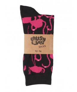 Lousy Livin Socks Flamingos