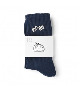 LAST RESORT AB EYES SOCKS NAVY