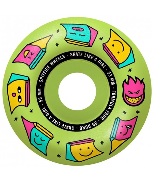 SPITFIRE x Skate Like A Girl Formula Four 53mm