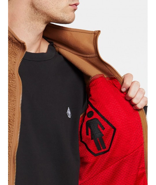 Volcom X Girl Skateboards Vest - Tobacco