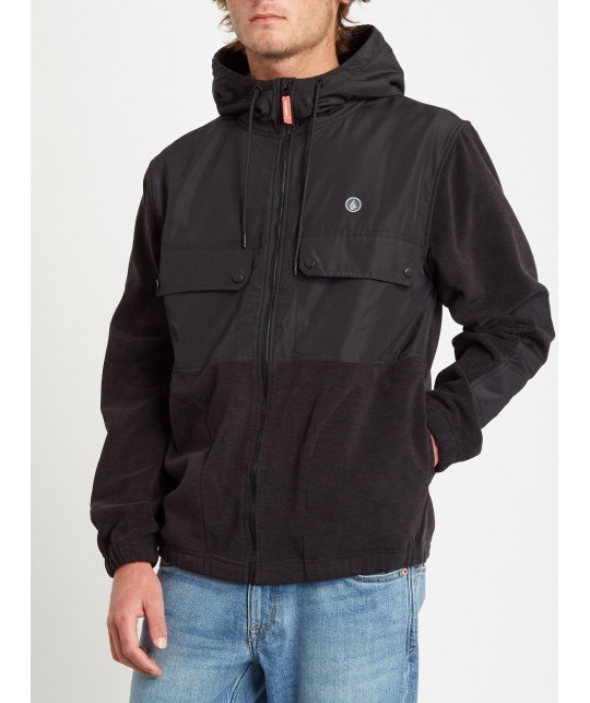 Volcom Yzzolate Lined Zip-up Hoodie Black