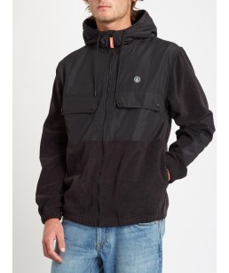 Volcom Yzzolate Lined Zip-up Hoodie Black